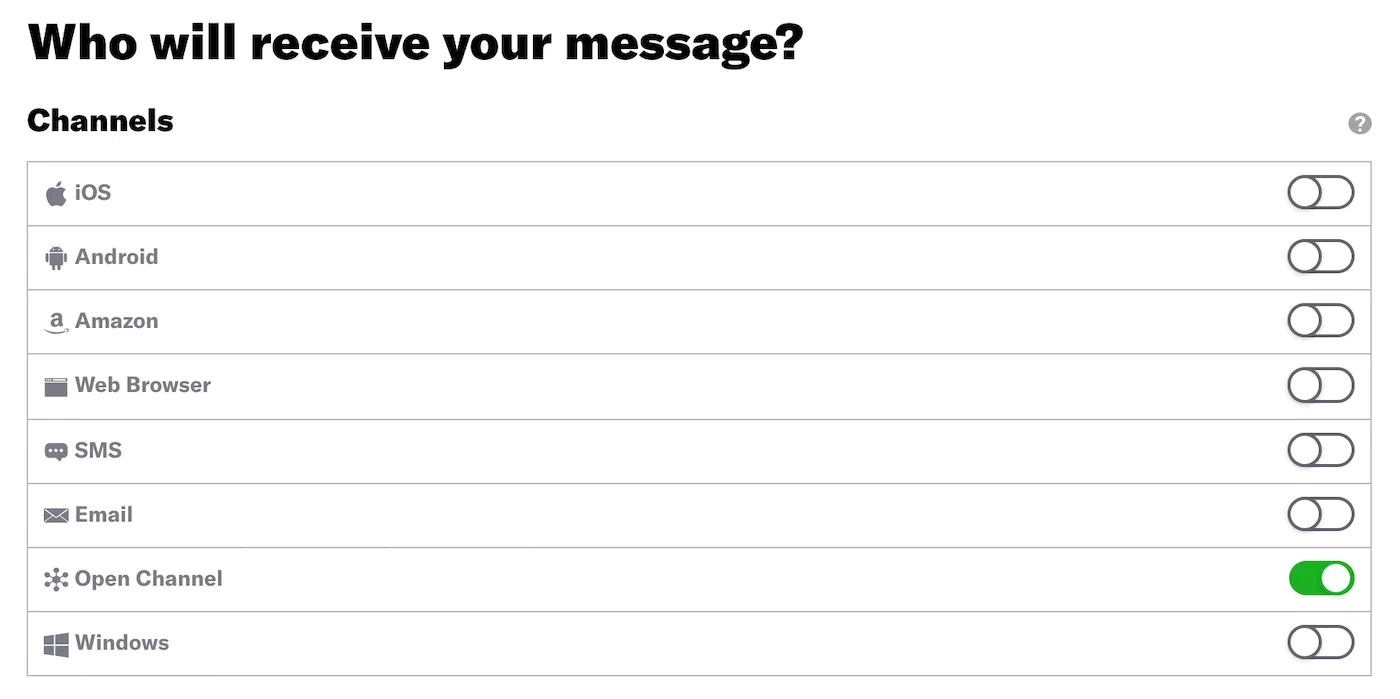 Create a message Create a message