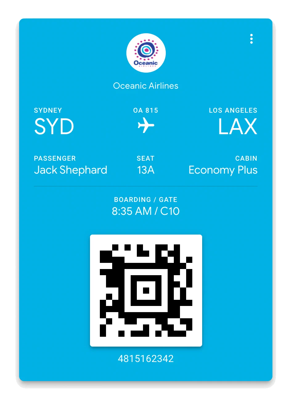 Boarding pass overrides Boarding pass overrides