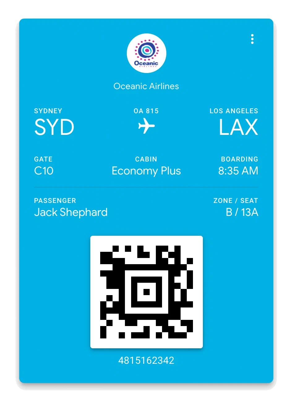 Boarding pass overrides Boarding pass overrides