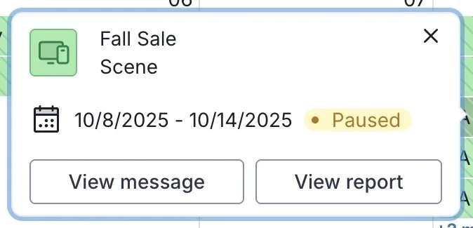 Messages Overview and Calendar Messages Overview and Calendar