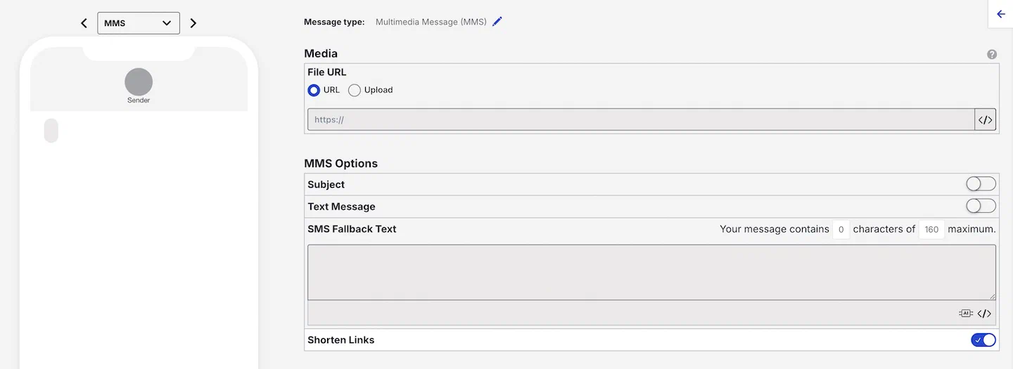 SMS/MMS/RCS content SMS/MMS/RCS content