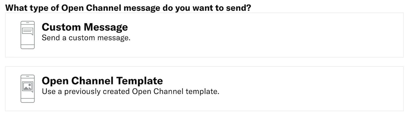 Open channel content Open channel content
