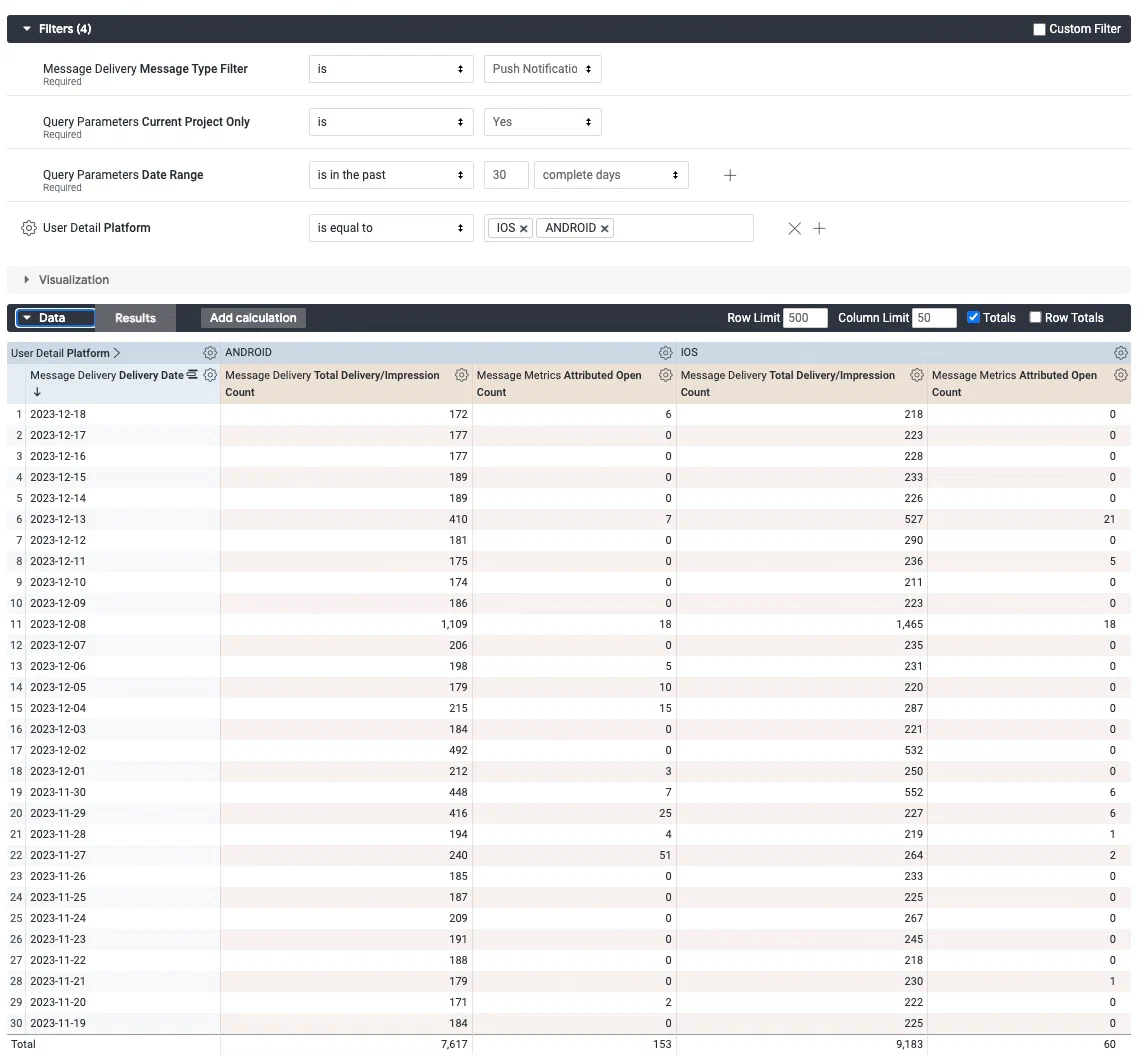 Custom queries and reference for the Engagement Explore Custom queries and reference for the Engagement Explore