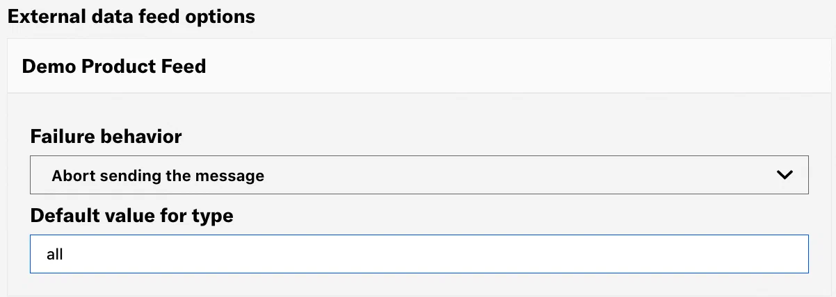 External Data Feeds External Data Feeds