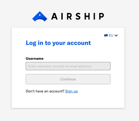 Airship login guidelines and account management Airship login guidelines and account management