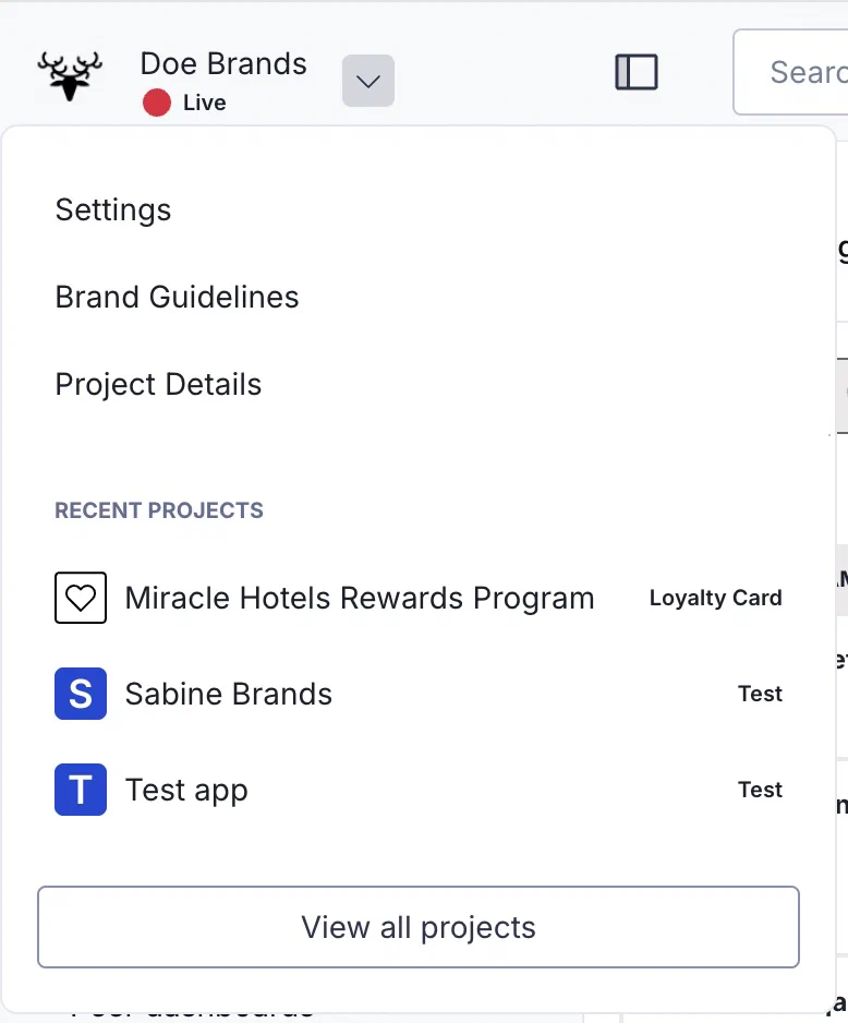 The Airship dashboard The Airship dashboard