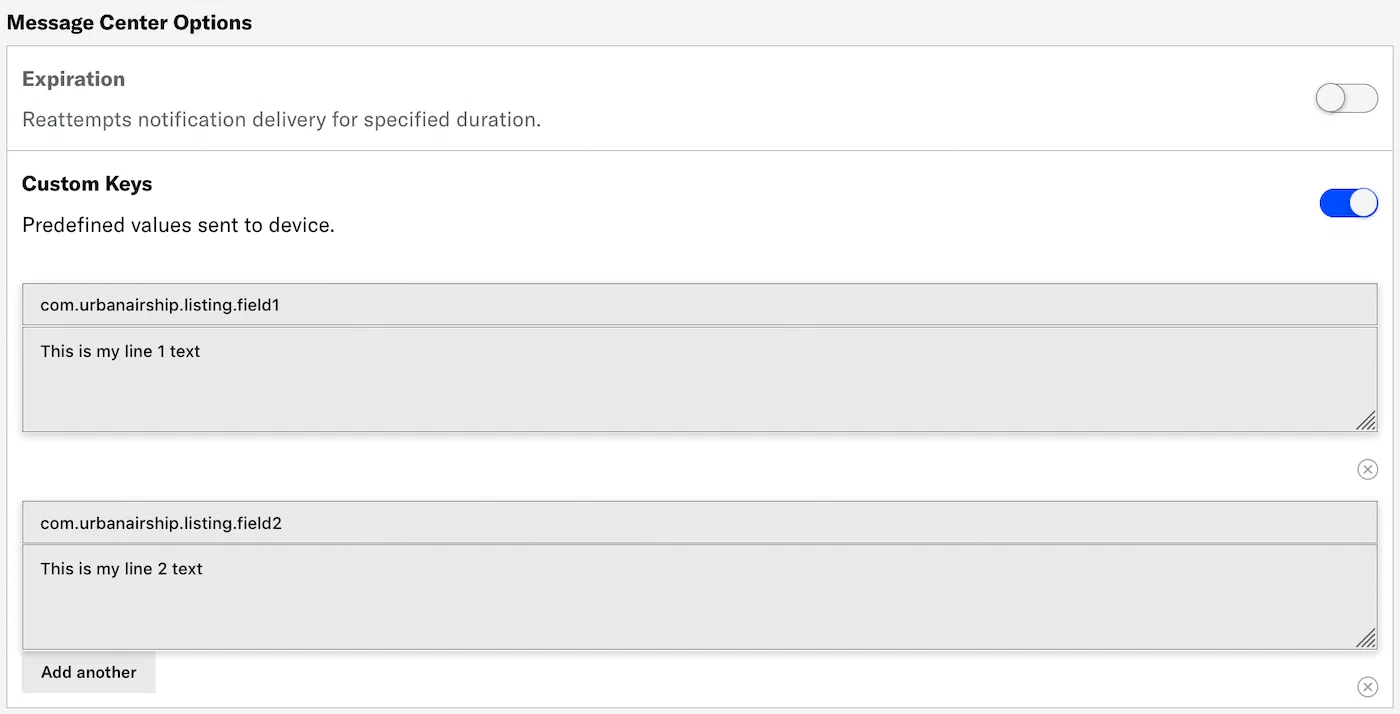 Message delivery options Message delivery options