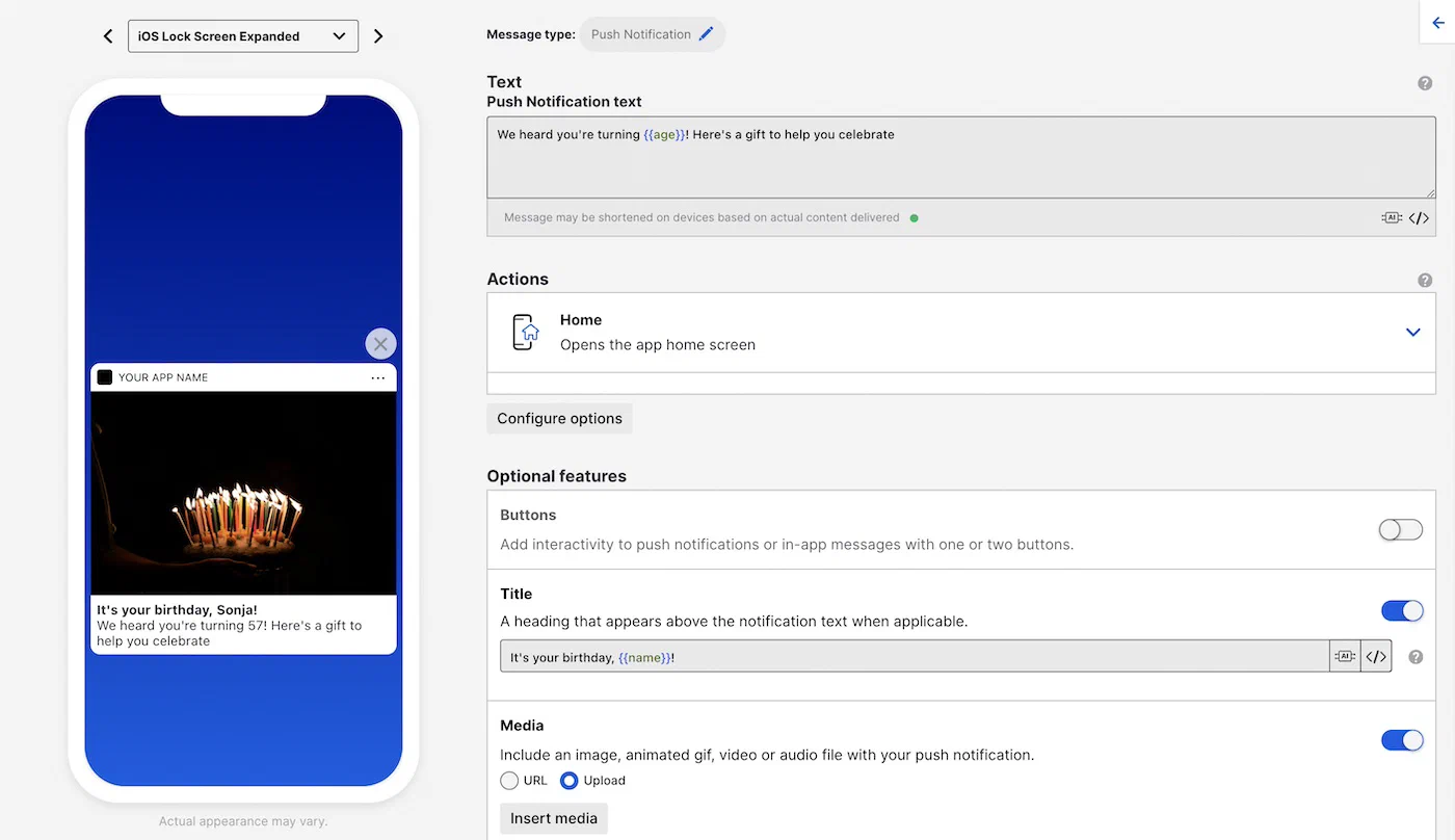 Personalizing messages using Attributes Personalizing messages using Attributes
