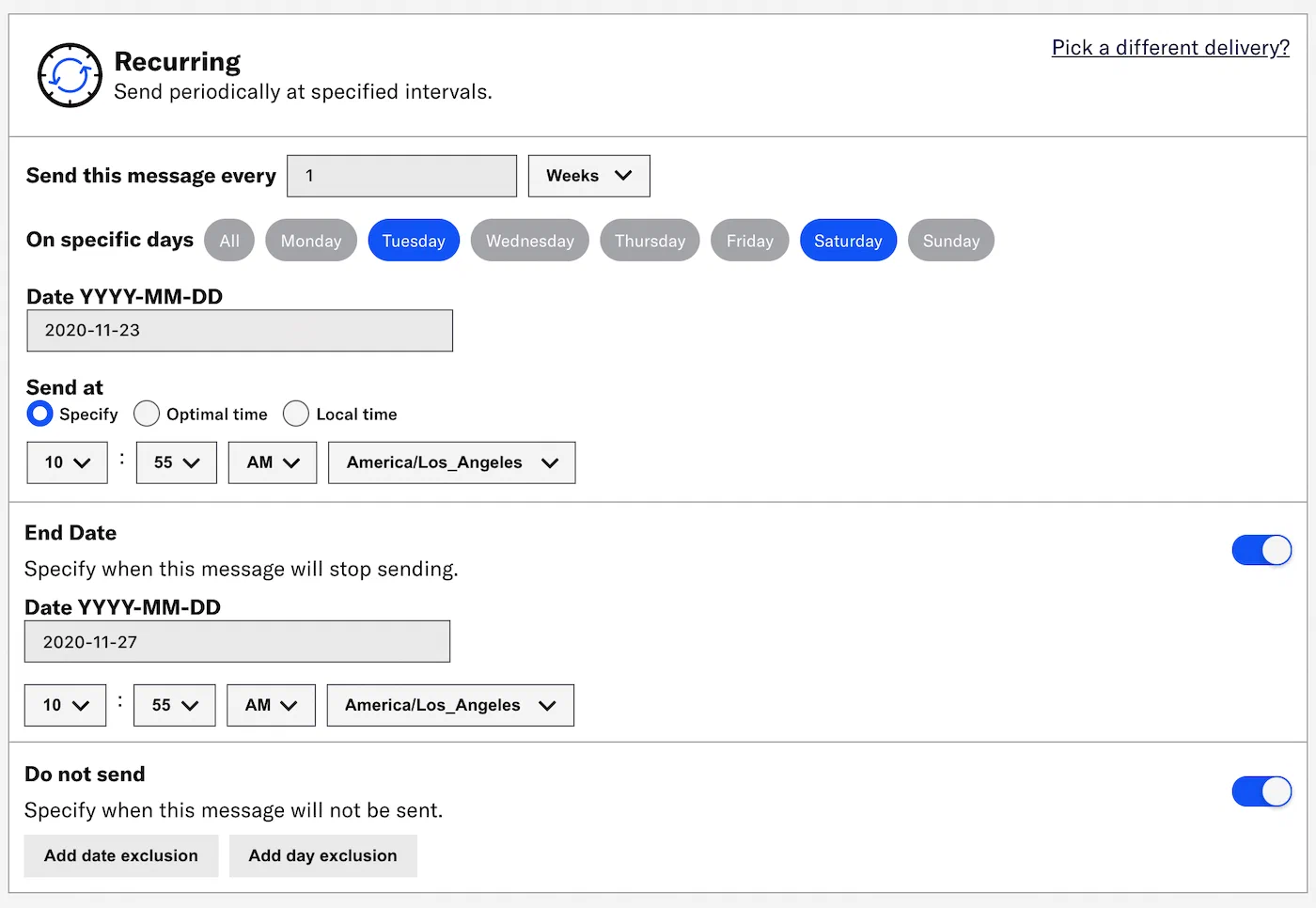 Message delivery Message delivery
