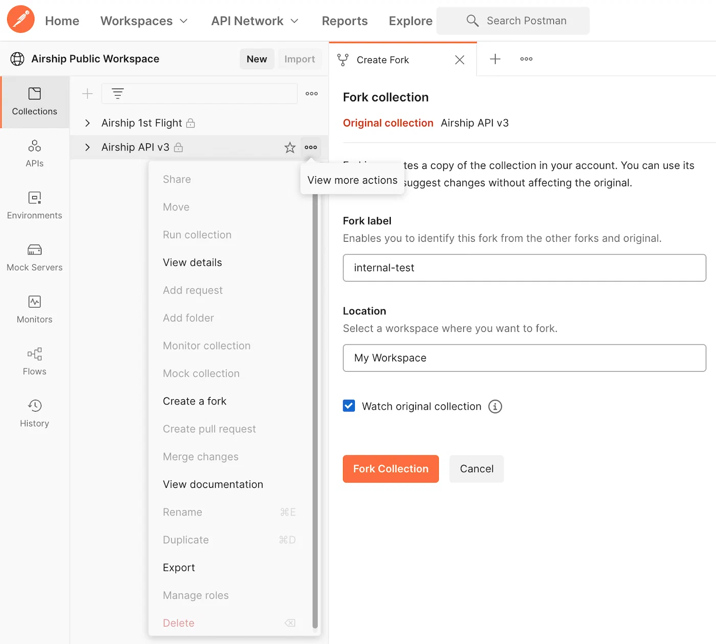 Airship Postman collection Airship Postman collection