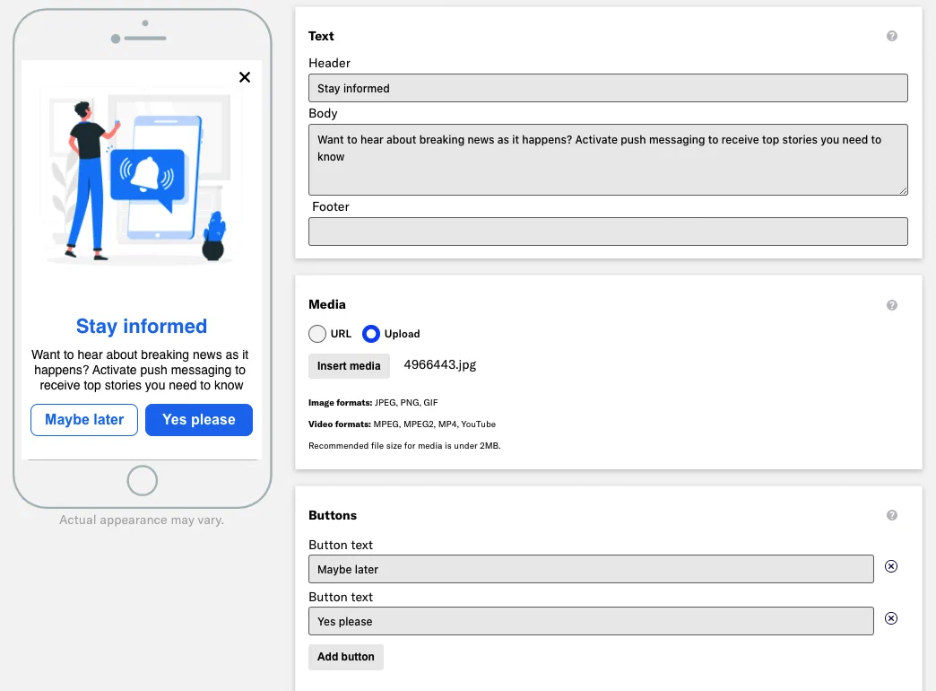 Boost Push Opt-In with In-App Automation Boost Push Opt-In with In-App Automation