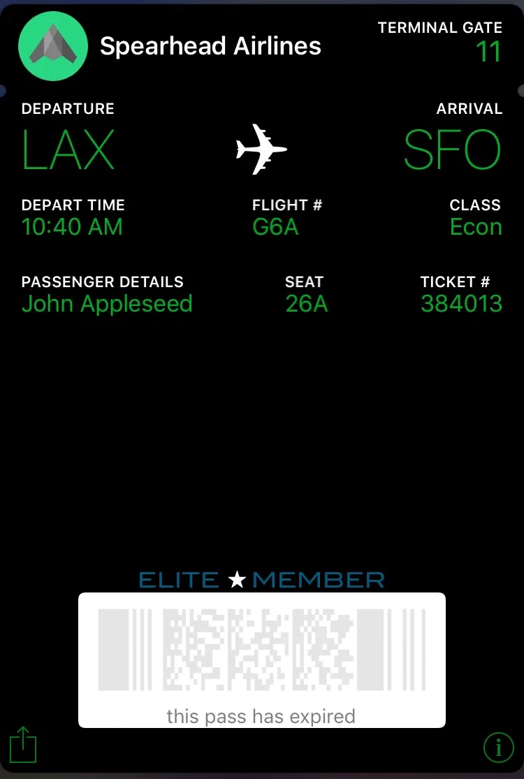 Setting Wallet Pass Expiration Setting Wallet Pass Expiration
